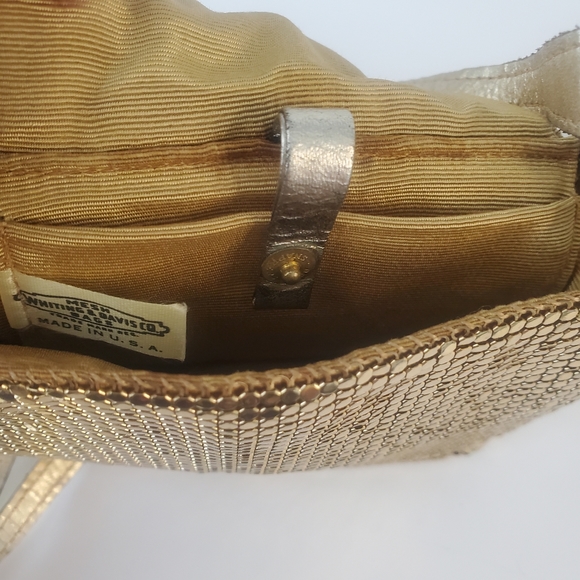 Whiting and Davis Gold Mesh Night Bag, Like New, Vintage - Picture 6 of 16
